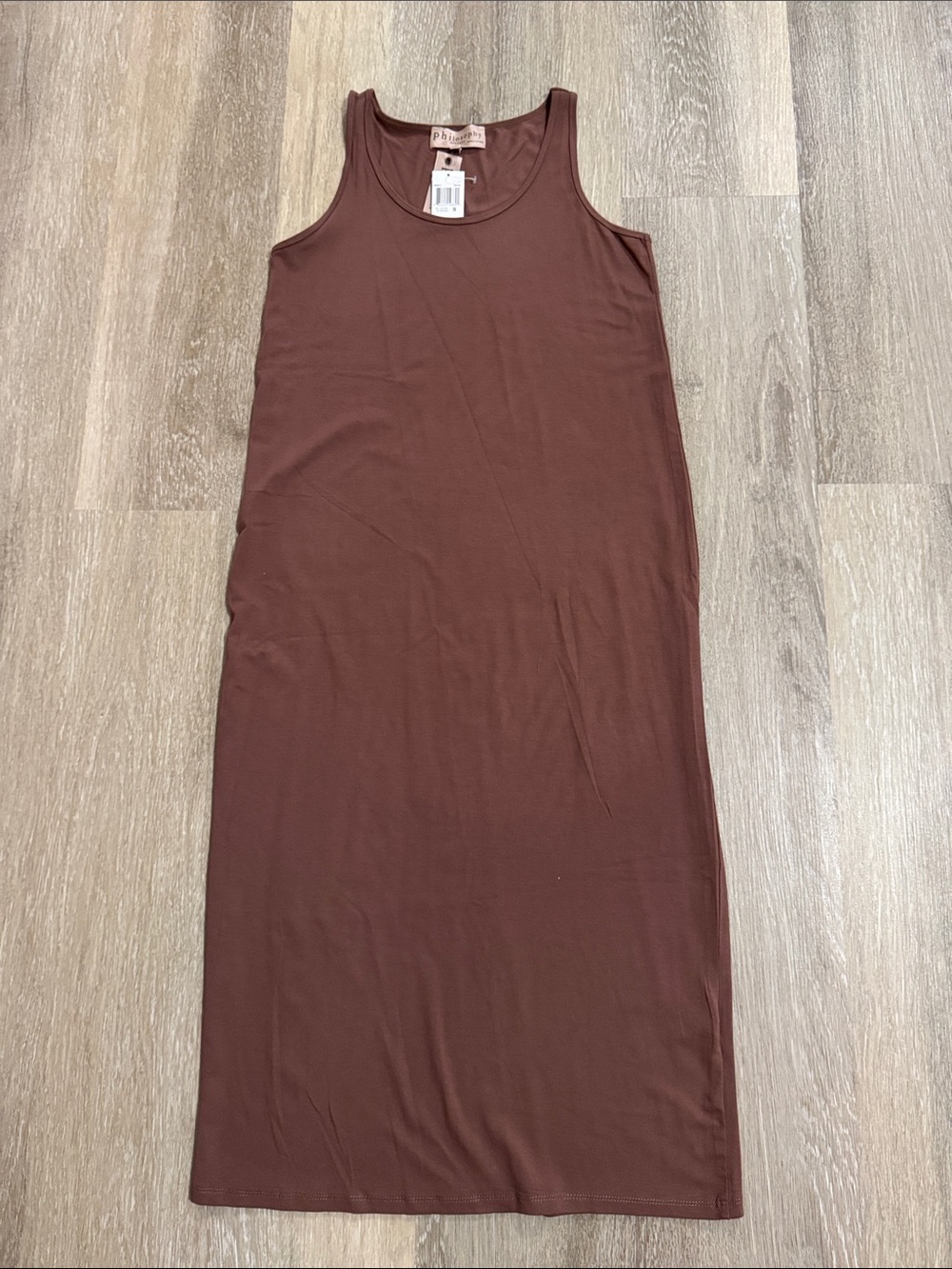 🆕 Philosophy Sleeveless Maxi Dress in Rich Brown
